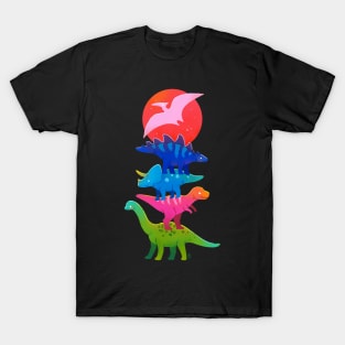 Colourful Dinosaurs T-Shirt